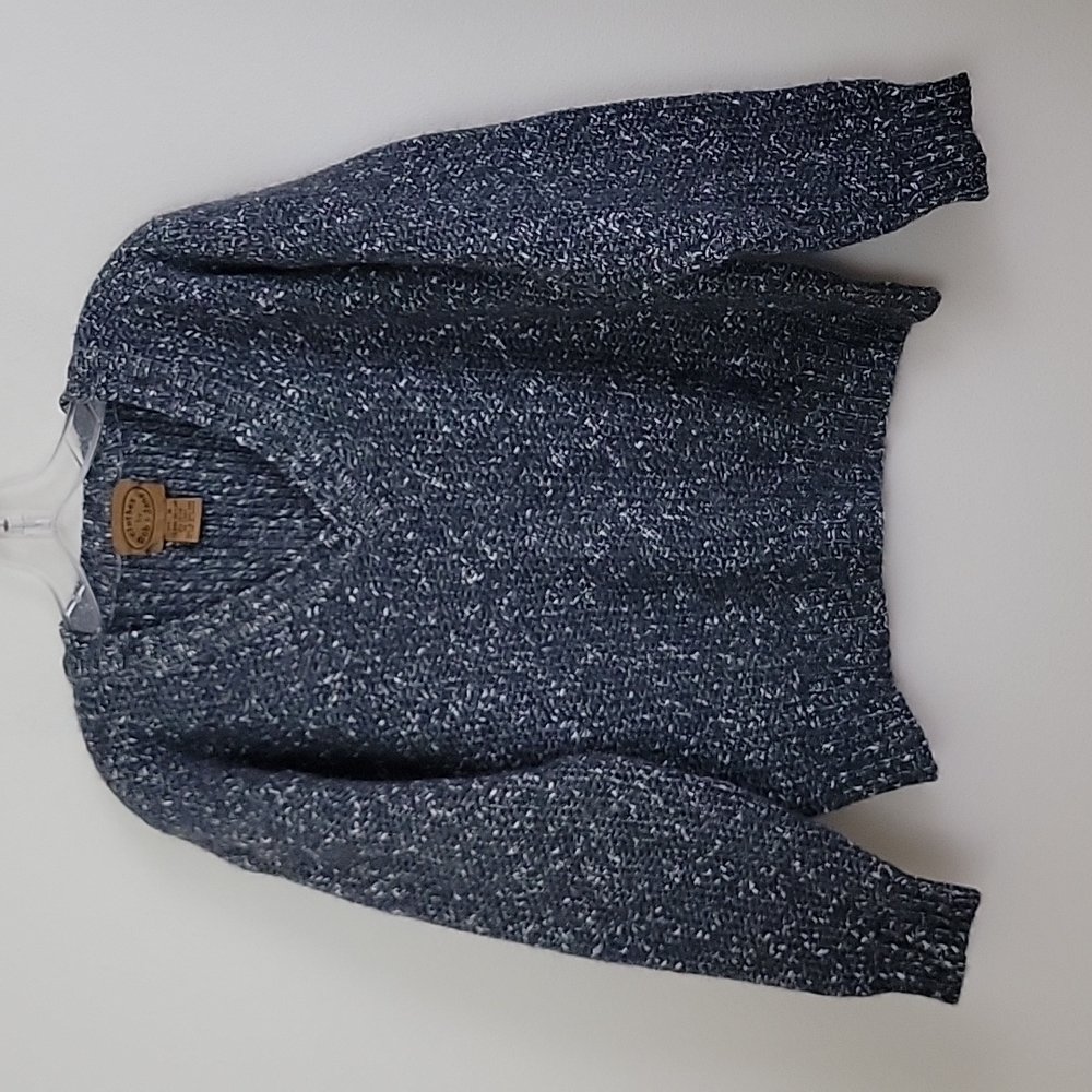 Clothes by Bob & Jane Blue Green Tweed Wool Sweater M